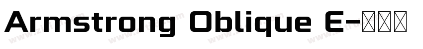 Armstrong Oblique E字体转换
